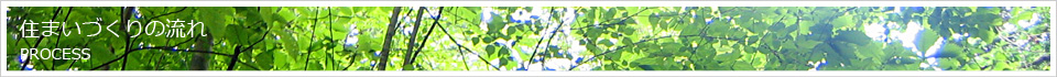 住まいづくりの流れ